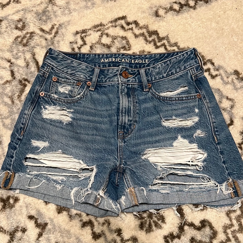 High waisted Denim shorts